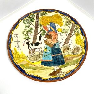 Anibal Rosado decorative terracotta plate